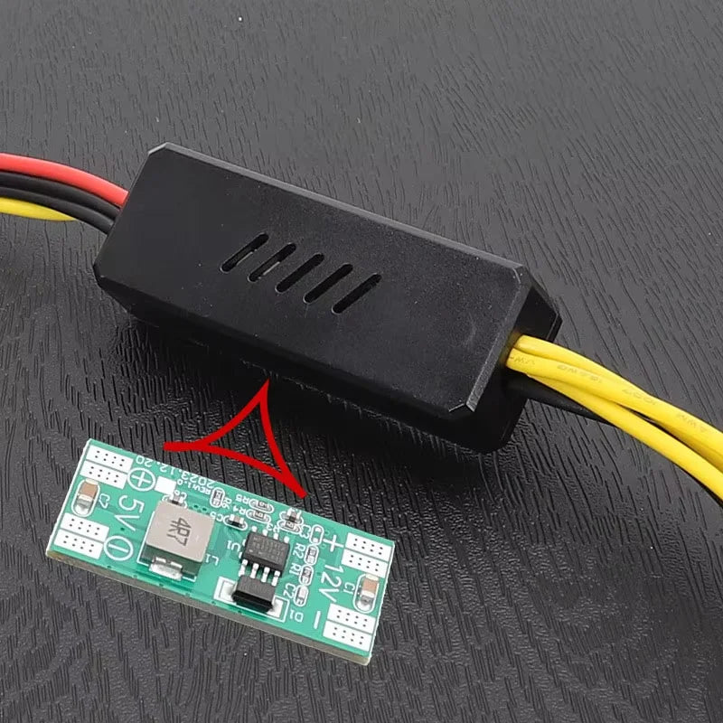 DC 5525 To Hard Disk Cable DC 12V to SATA Hard Disk Cable Step-Down Voltage Regulator DC to SATA/IDE Adapter For NAS Server PC