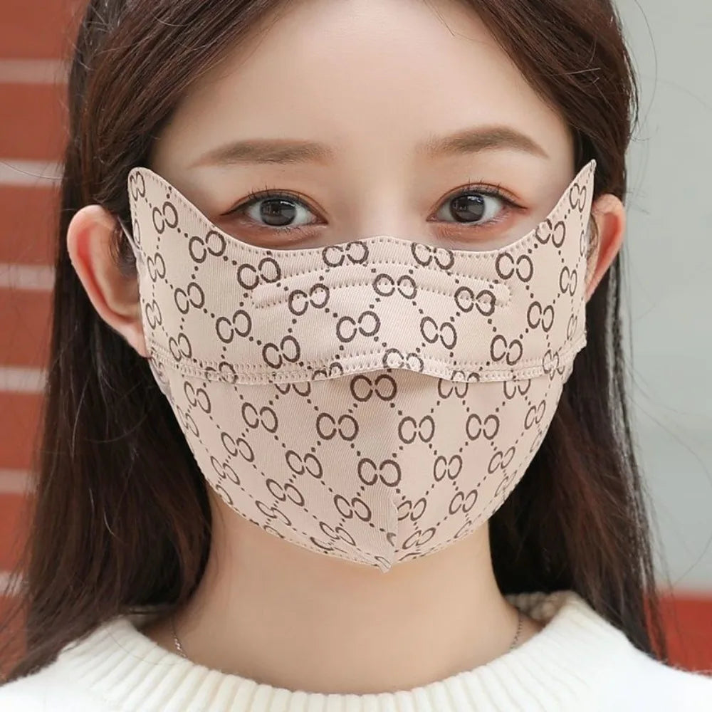 Breathable Windproof Face Cover Scarf Winter Warm Mask Face Veil Outdoor Sports Riding Face Mask Neck Protection
