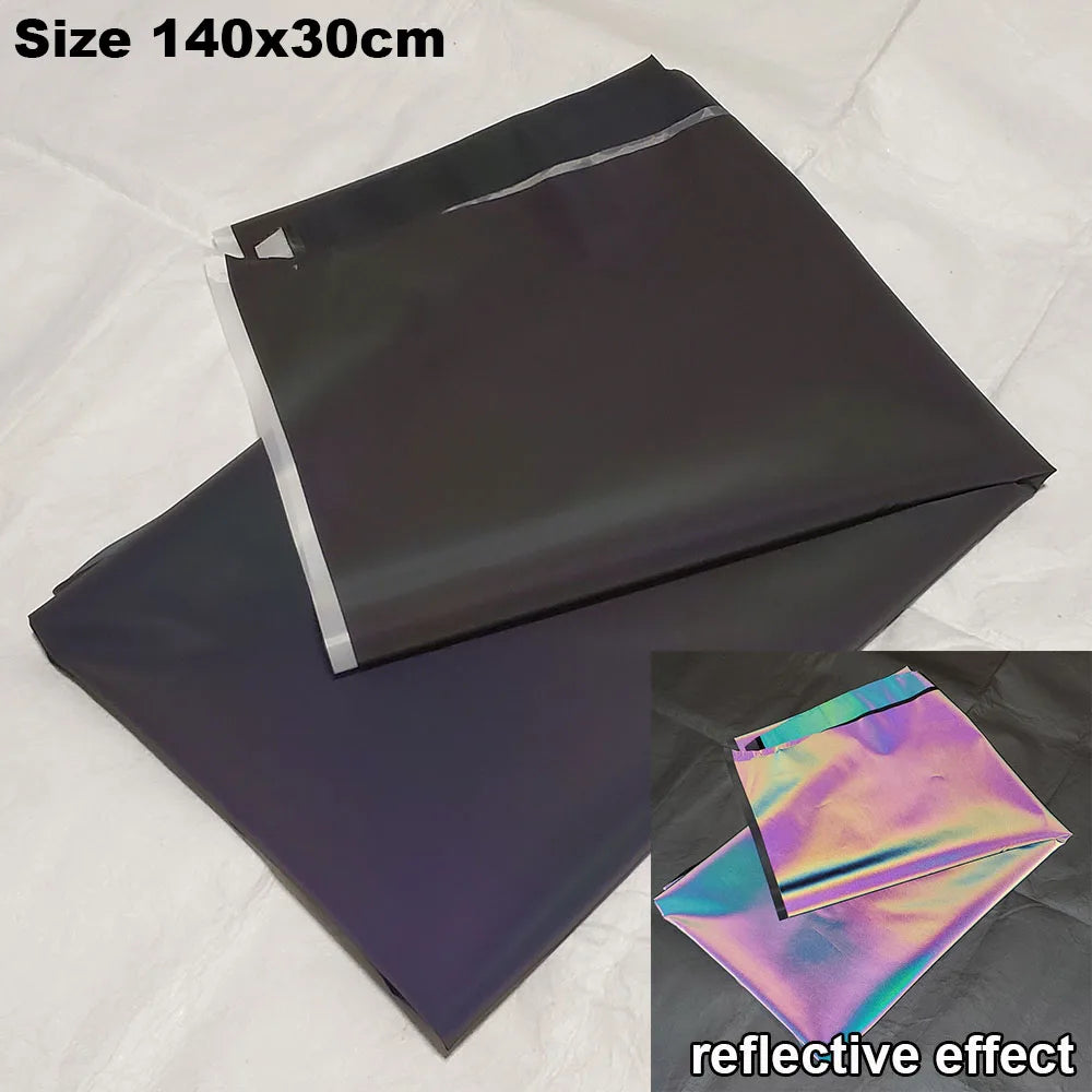 Rainbow Reflective Fabric Colorful High Bright DIY Make For Clothes Garment Designer Cloth Magic Gradient Color