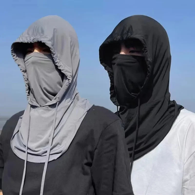 Thin Breathable Balaclava Hat Motorcycle Bicycle Full Face Mask Summer Cycling Helmet Hood Covers Outdoor Sports Neck Sunhat