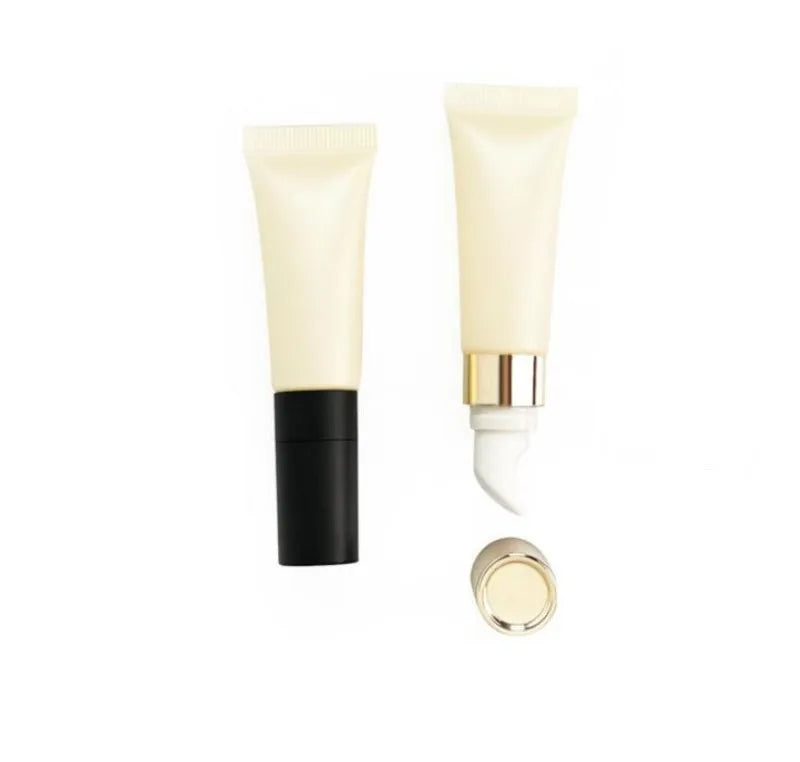 Wholesale New 10/15ml Cosmetic Soft Tubes Pearly Beige Lipstick Bottle Eye Cream Sample Tube Eye Massage Bottle Roll on Bottle