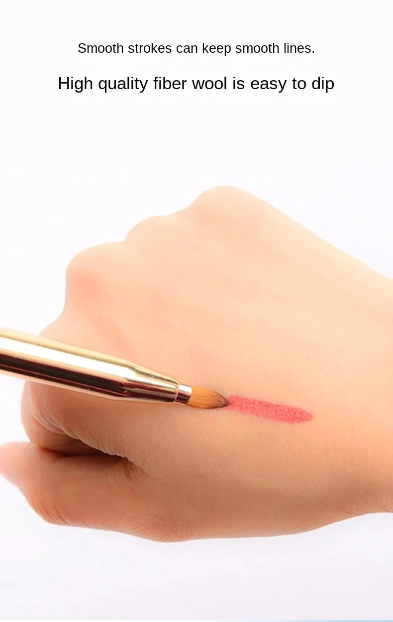 Retractable Lip Makeup Brush Lipstick Lip Gloss Brush Telescopic Dual Use Lip Eyeshadow Brush Beauty Tools With Protect Cap
