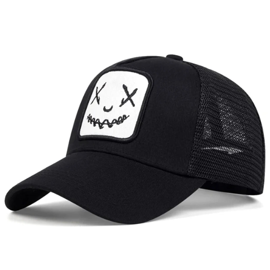 Unisex Personality Embroidery Baseball Net Caps Spring and Summer Outdoor Adjustable Casual Hats Sunscreen Hat Sports Golf Cap