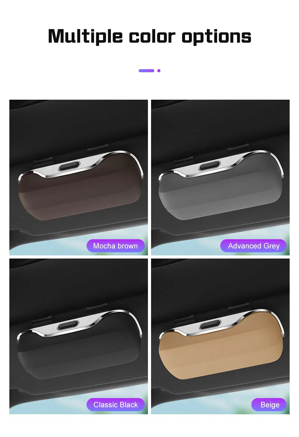 Portable Press Switch Car Glasses Box For Changan CS85 Oshan X7 CS35 PLUS UNIT UNIK CS55 CS95 Eyeglasse Case Sunglasses Holder