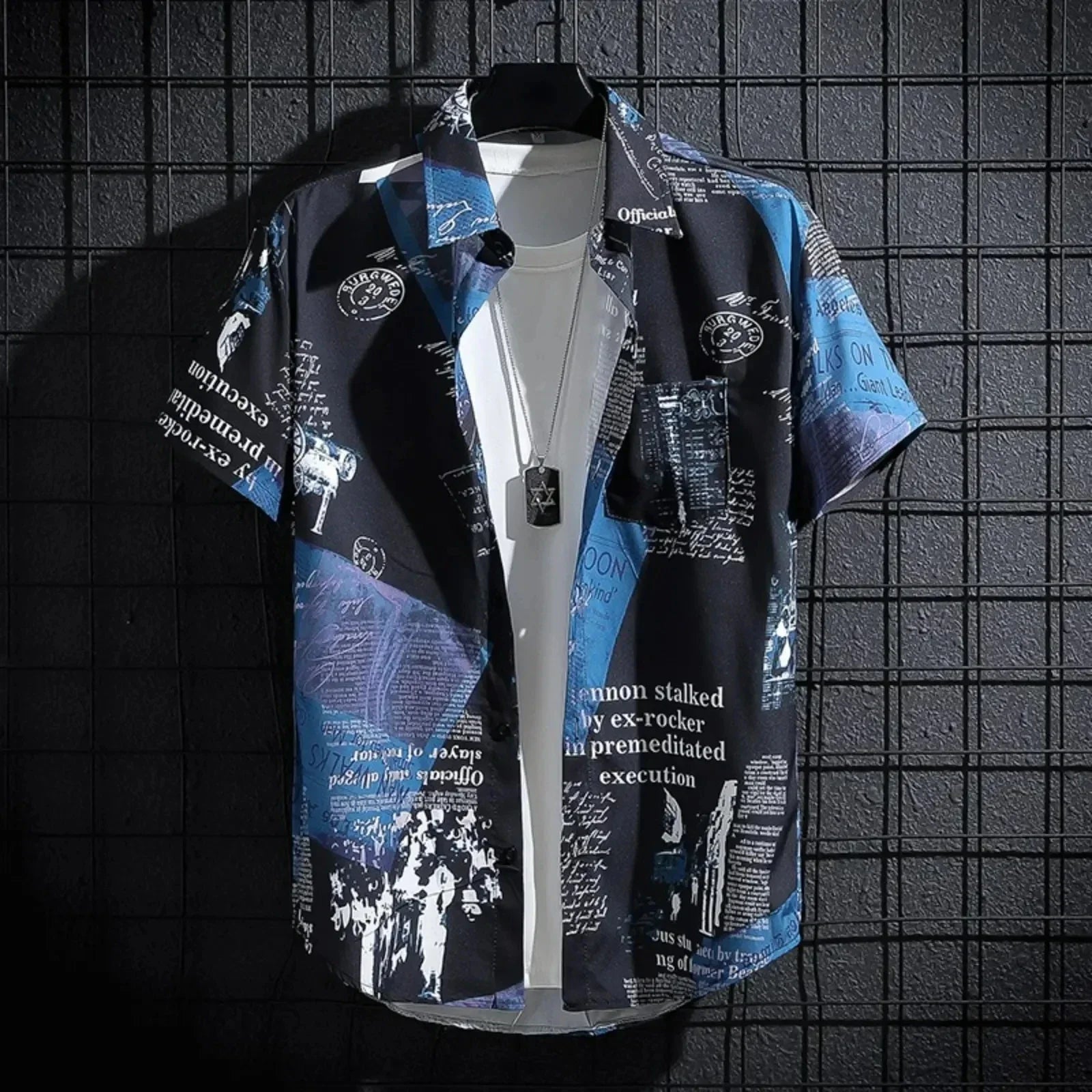 Hawaiian Beach Shirts Men's Short-sleeved Casual Shirts Seaside Vacation Quick-drying Clothes Loose Floral Tops Summer Exclusive