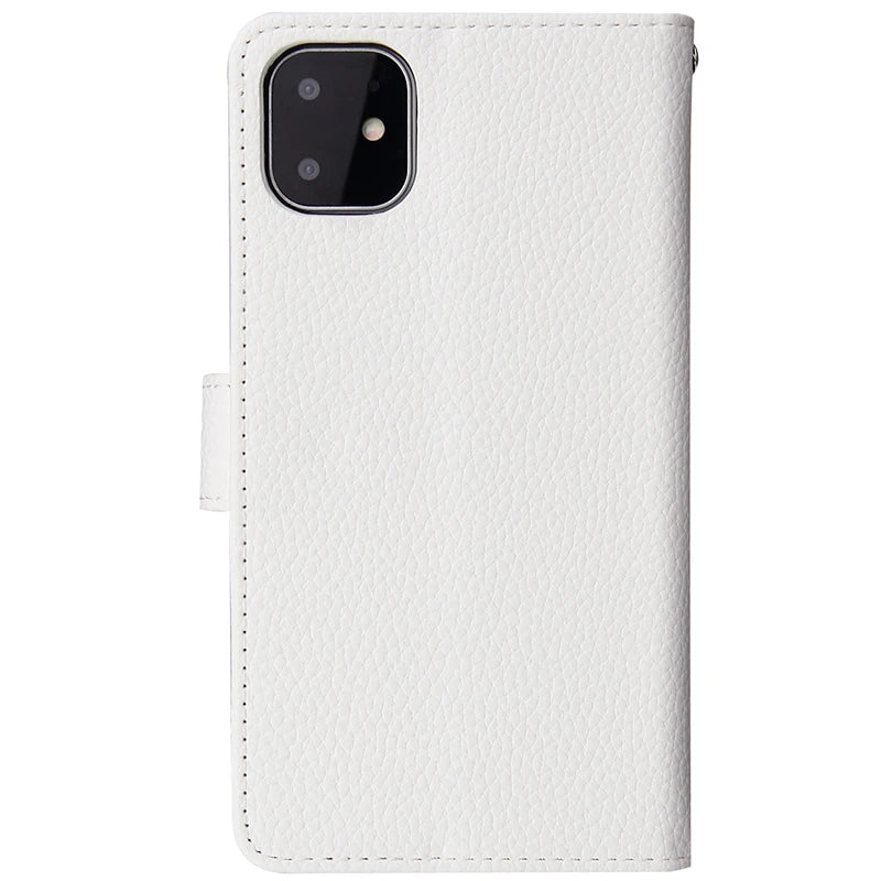 Flash Drill Small Flower Wallet Luxury Glitter Case For iPhone 17 ProMax Air 16 E Pro 15 14 Plus 13 12 Mini 11 Pro Max Cover
