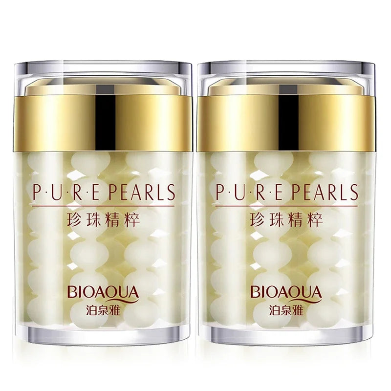 1pc BIOAQUA Pure Pearl Face Cream Moisturizing Skin Firming Hydrating Facial Cream Beauty Health Skin Care