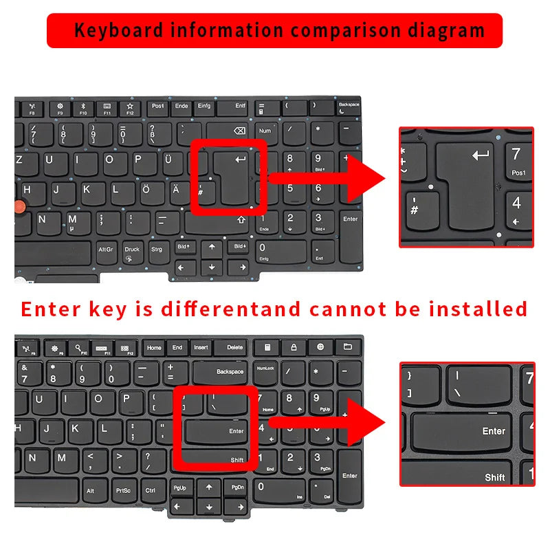 New Genuine Laptop Keyboard Compatible for DELL Latitude 3340 3350 5480 5490 E3340 E7450 E5450 E7470 E5470