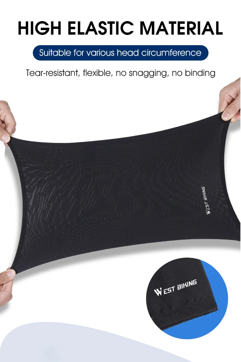 WEST BIKING Summer UV Protection Cycling Scarf Bicycle Face Mask Running Headbands Men Motorcycle Bandana Cooling Sport Gear