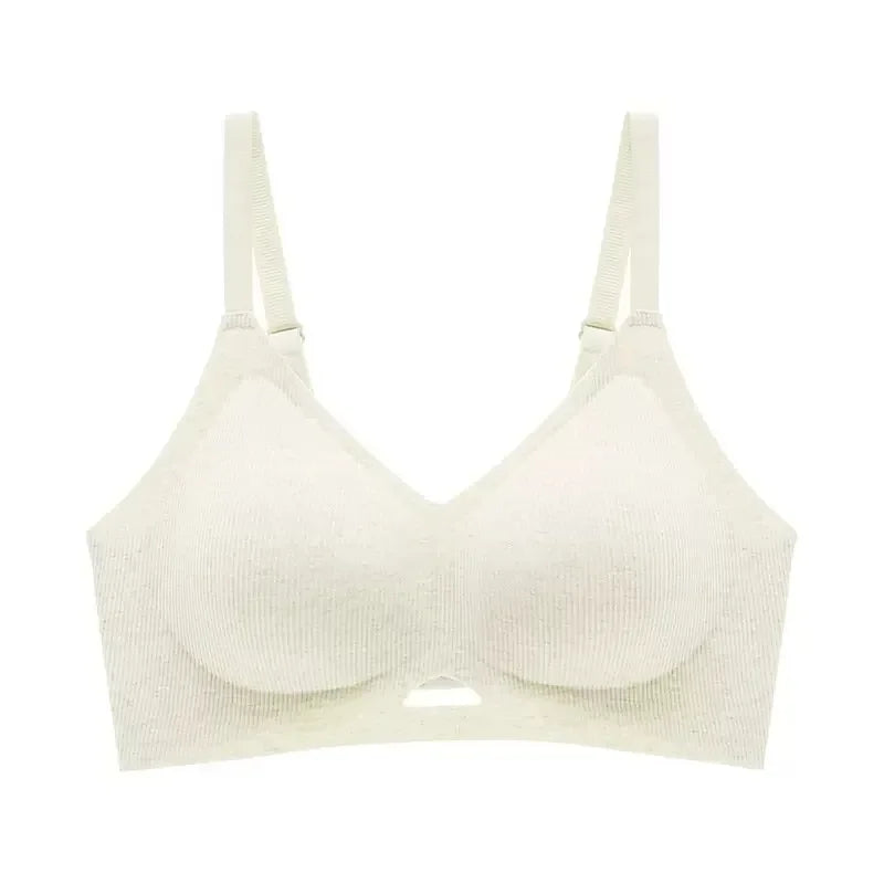 Seamless Underwear for Women, Thin, Soft Support, Gathered, Side Breasts, Anti-sagging, Comfortable and Breathable Bra