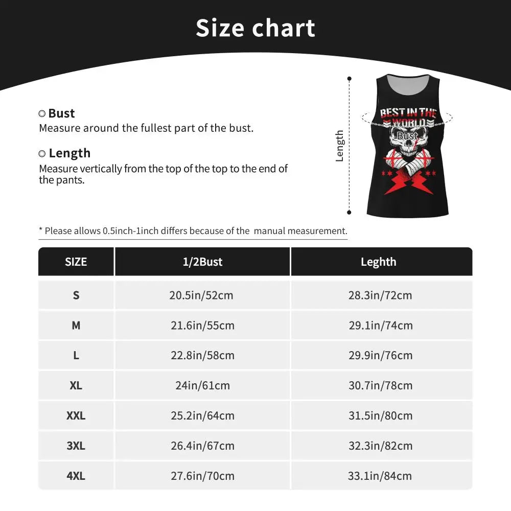 Graphic Wrestling CM Punk Best In The World Workout Tank Tops Sleeveless Shirt Bodybuilding Fitness Gym Compression Vest