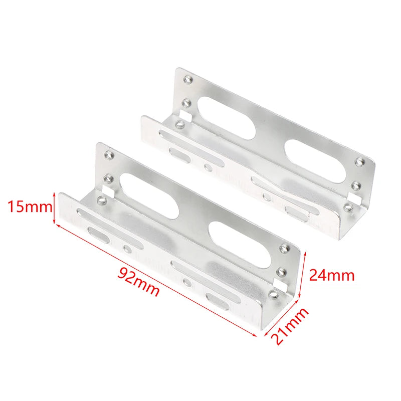 2PCS 3.5 To 5.25 Optical Drive Expansion Holder Hard Drive Rack Bracket Caddy Bay For SSD M.2 HDD Desktop Hard Drive Bracket