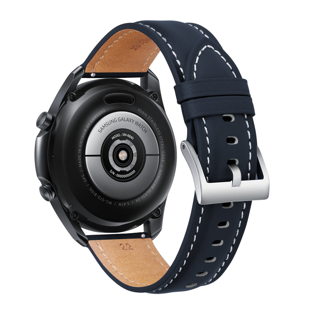 20mm Leather Strap for Samsung Galaxy Watch 3 41 45mm Active 2 Gear S3 22mm Bracelet For Huawei Watch GT2 46mm Replacement Band