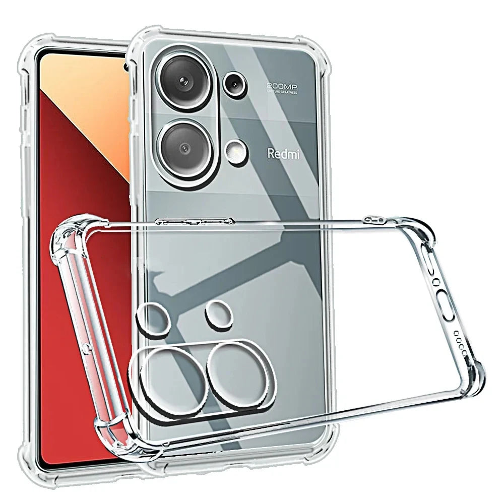 1.5MM Thick Shockproof Case For Xiaomi Redmi Note 13 Pro 4G Ultra Clear Case on For Redmi Note 13 Pro Plus 5G Back Cover