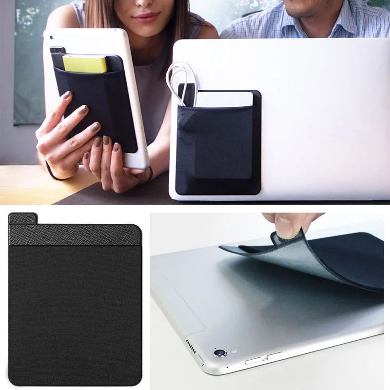 New Slim Mouse Holder Adhesive Elastic Case Pen Stick Cover Lycra Fabric Pocket Sleeve Pouch for Laptop Tablet Wireless Mice