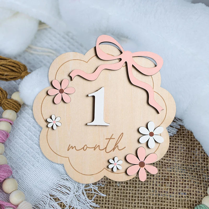 Baby Announcement Sign, Wooden Hello World Newborn Welcome Sign Name Plaque Personalized Birth Announcement Board