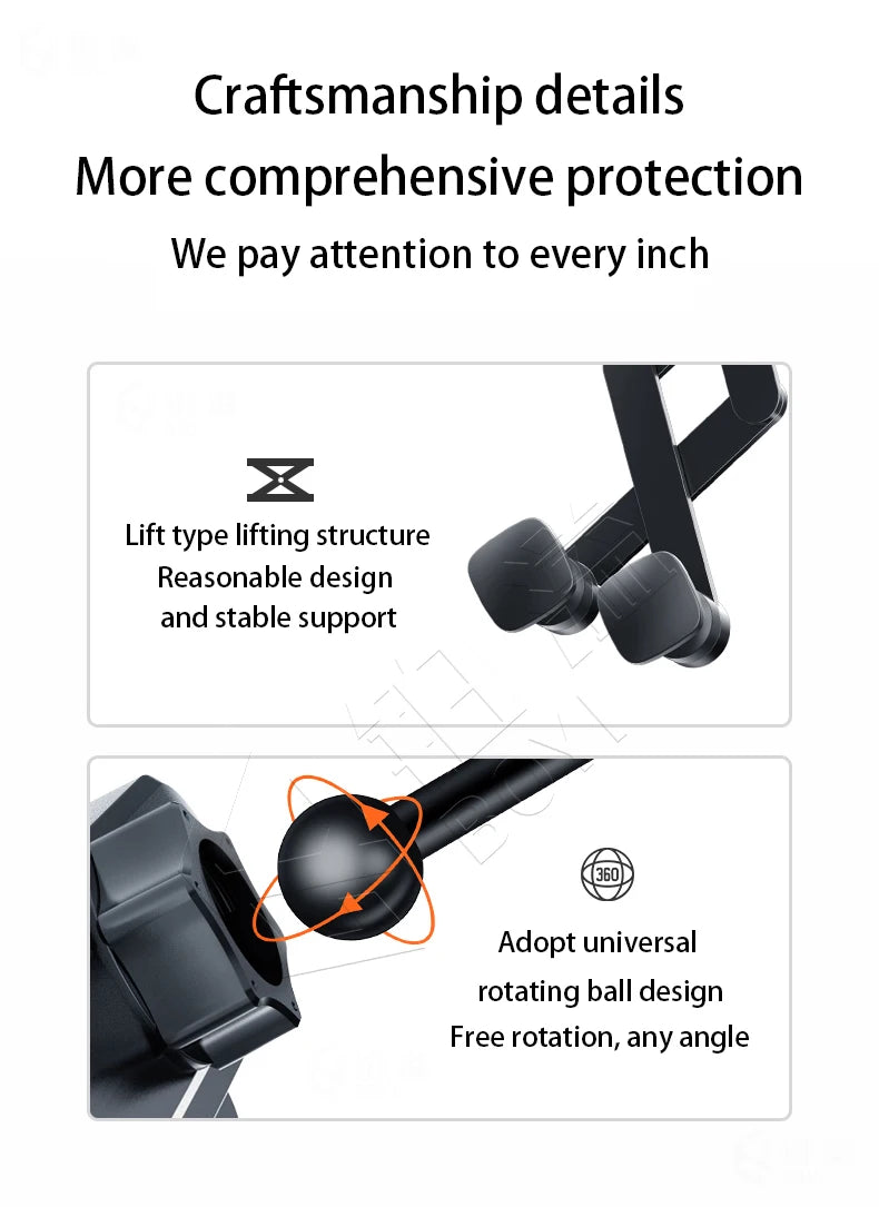 Phone Holde Car For Peugeot 4008 5008 2016-2023 Mobile Support Special Fixed Bracket Base Wireless Charging Stand Interior