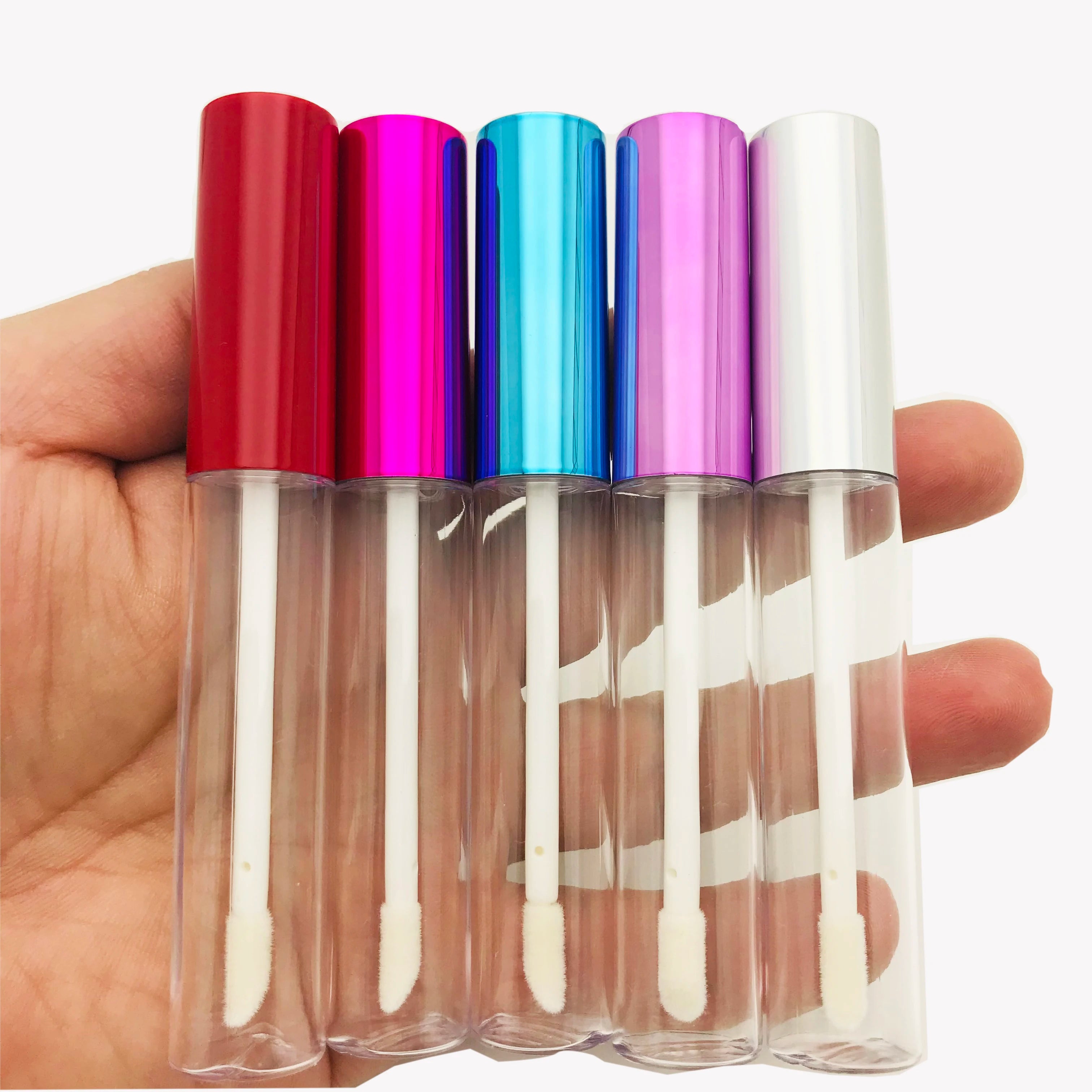 10ml Lip Gloss Tubes Empty mascara bottle Clear Plastic DIY Refillable cosmetic packing container
