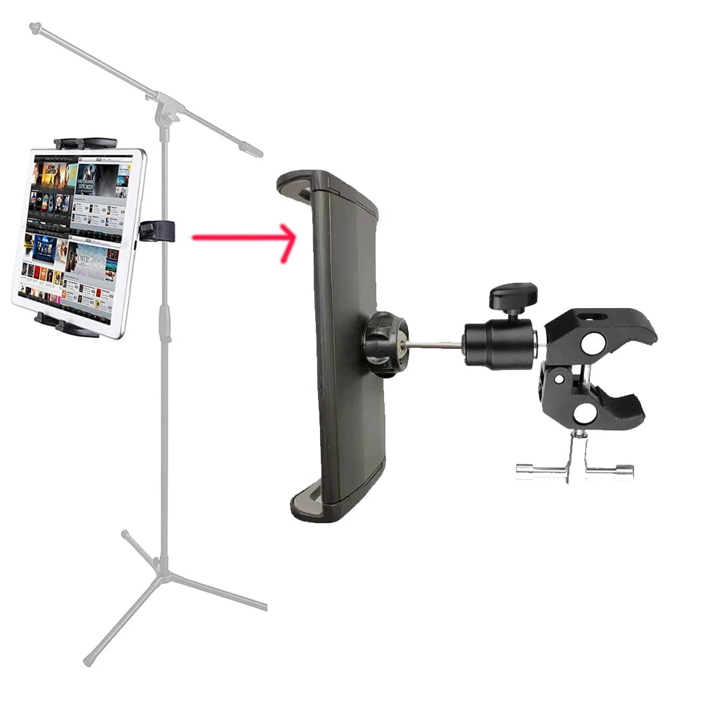 Tablet Stand For Microphone Holder Desktop Mobile Phone Mount For  Ipad For Iphone 4.5 to 12.9 inch