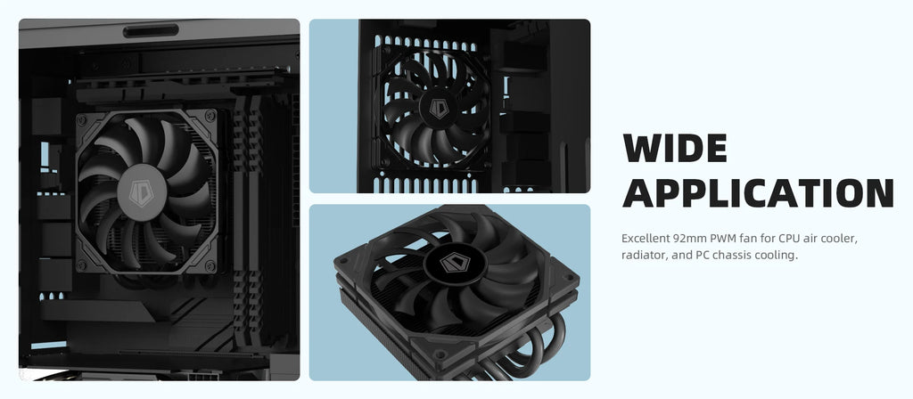 ID-COOLING TF-9215 9015 ARGB Super Slim Thinckness 15mm Ultra-Thin PWM Temperature Control 9cm Chassis Cooling Fan 5V RGB