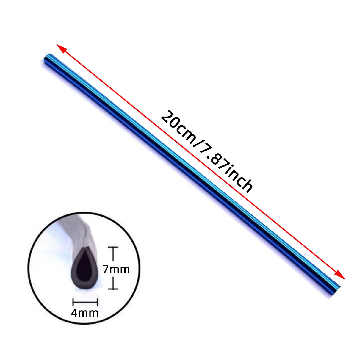 10 pcs 20cm car air conditioning vent decoration U-shaped decorative strips for bendable and cutting car door corners