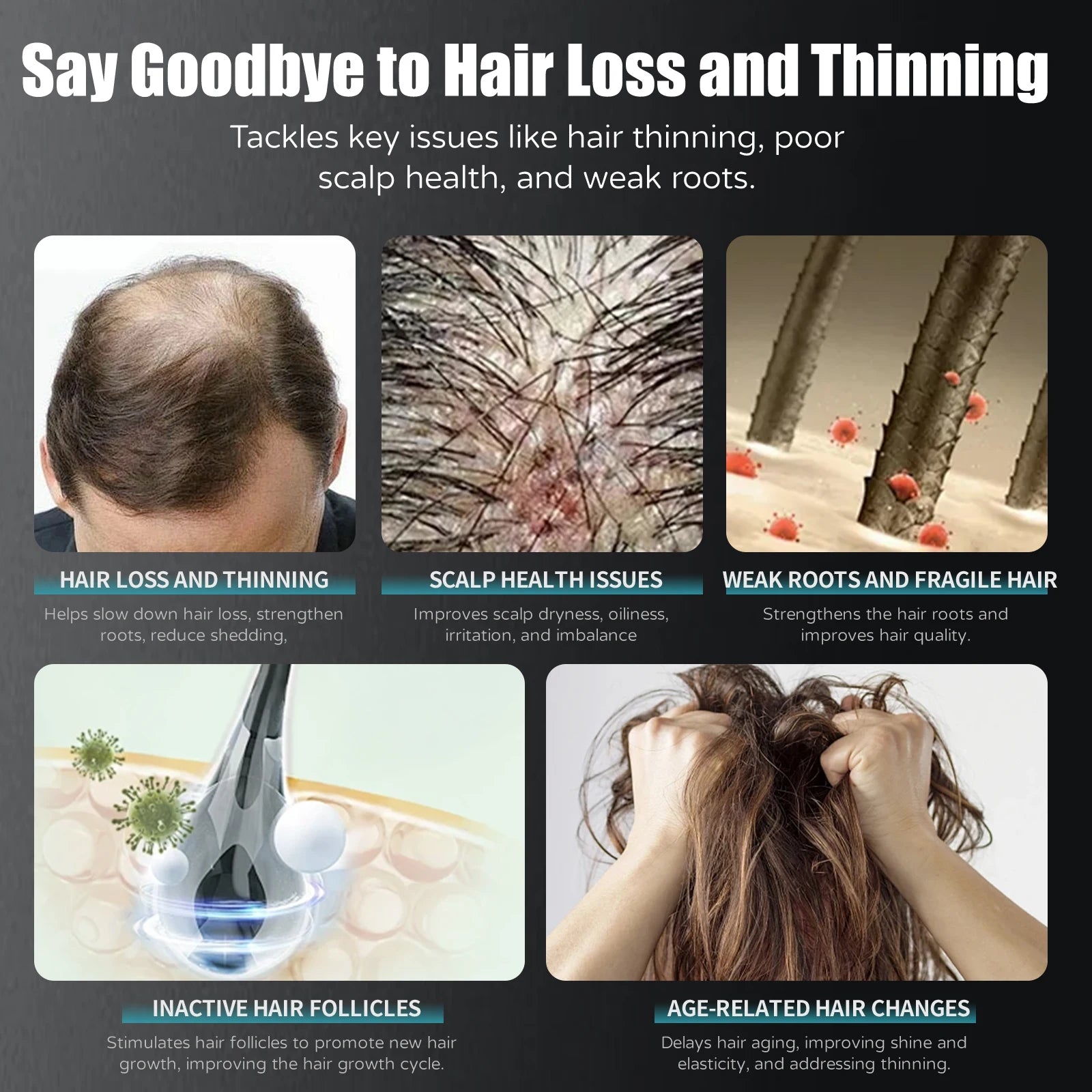Sanendi Korean Hair Growth Serum P-HL Ptx Peptide Essence Dr.Pen Booster Anti-Hair Loss Solution Repair Skin Hydrating