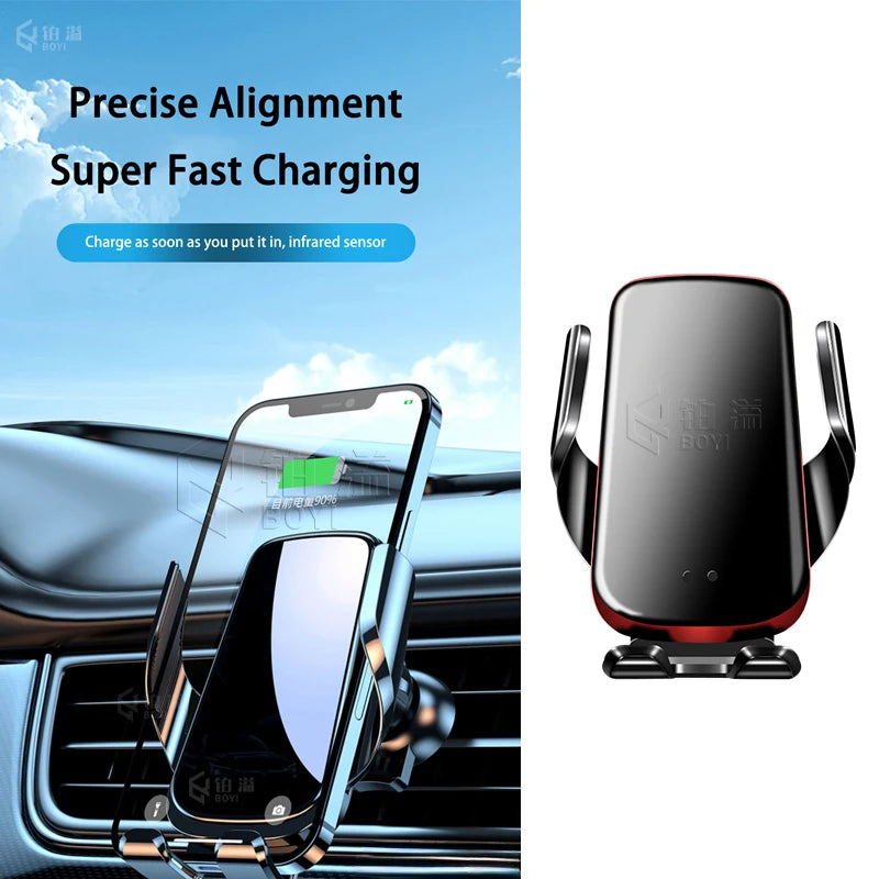 Phone Holde Car For Peugeot 4008 5008 2016-2023 Mobile Support Special Fixed Bracket Base Wireless Charging Stand Interior