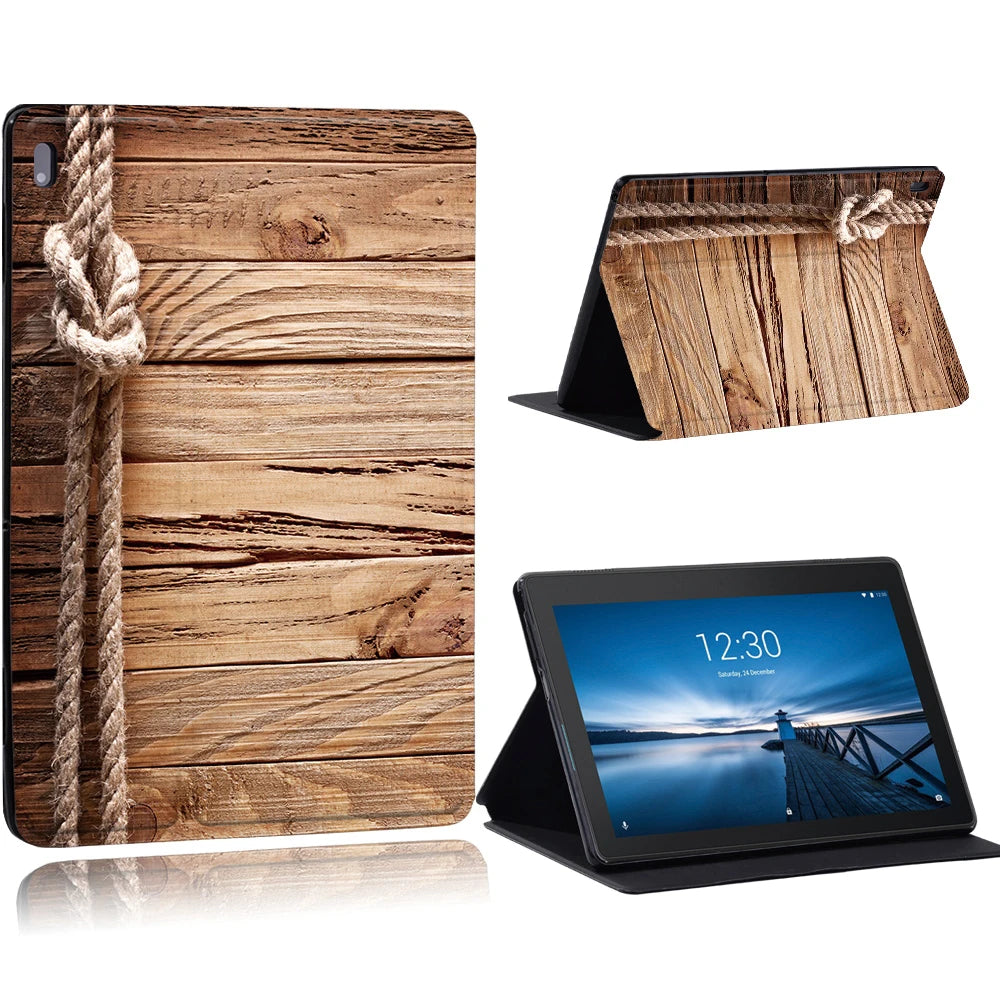 Case for Funda Tablet Lenovo Tab E10 10.1"/Tab M10 10.1"/Smart Tab M10 FHD Plus 10.3" TB-X606F M7 M8 TB-8505 Stand Tablet Cover