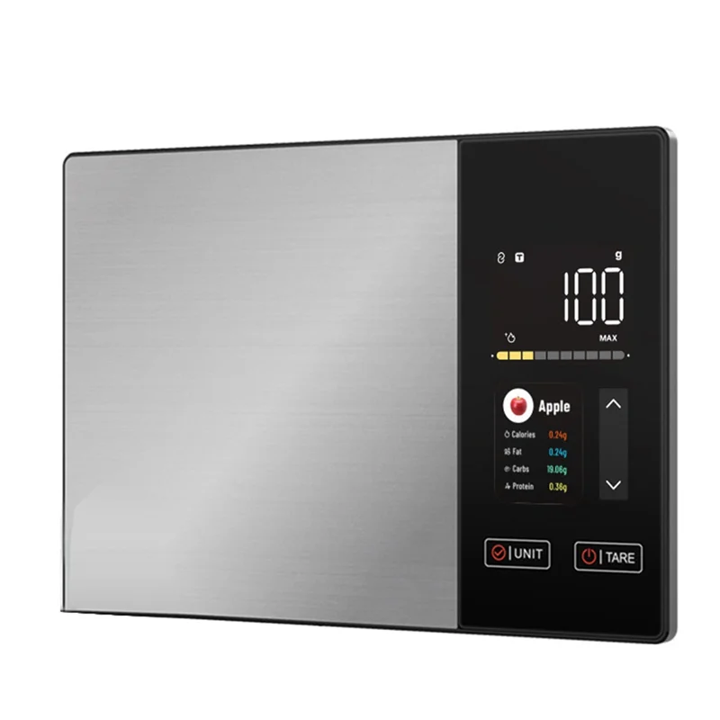 FYBL-Kitchen Scale Stainless Steel For Healthy For Healthy Weight 11LB/5Kg Food Calorie Protein Fat Carbs Nutritional Calculator