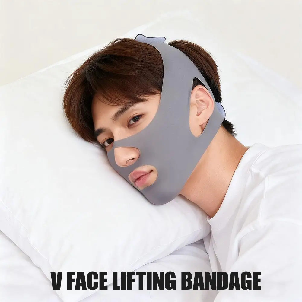 Facial Sculpting Tool For Men Full Face Lifting V-Face Bandage Lifting Improvement Of Nasolabial Folds Double Chin Sleep Mask
