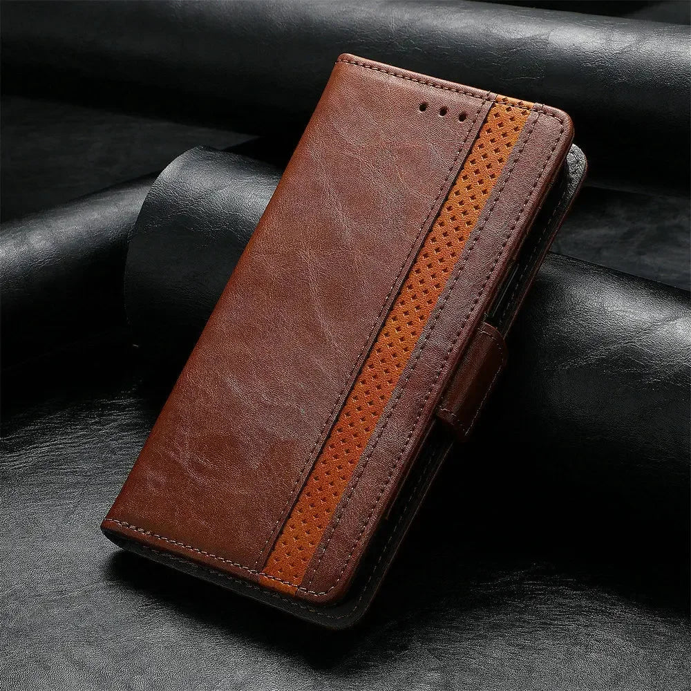 RFID Leather Flip Case for Realme 14 Pro Plus 5G Luxury Cover Magnet Book Capa Realme 15 14T 13 12 Plus Realme12 X Wallet Funda