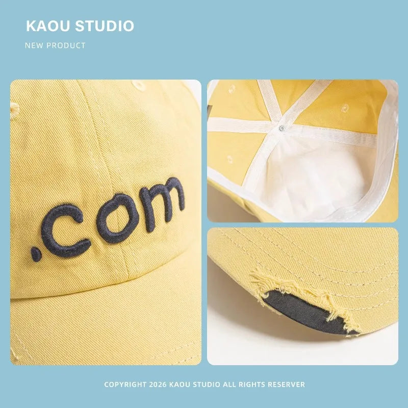 Hats for Women Spring and Summer Outdoor Travel Sun Protection Versatile Fashion Letter Embroidery Hip Hop Baseball Caps for Men