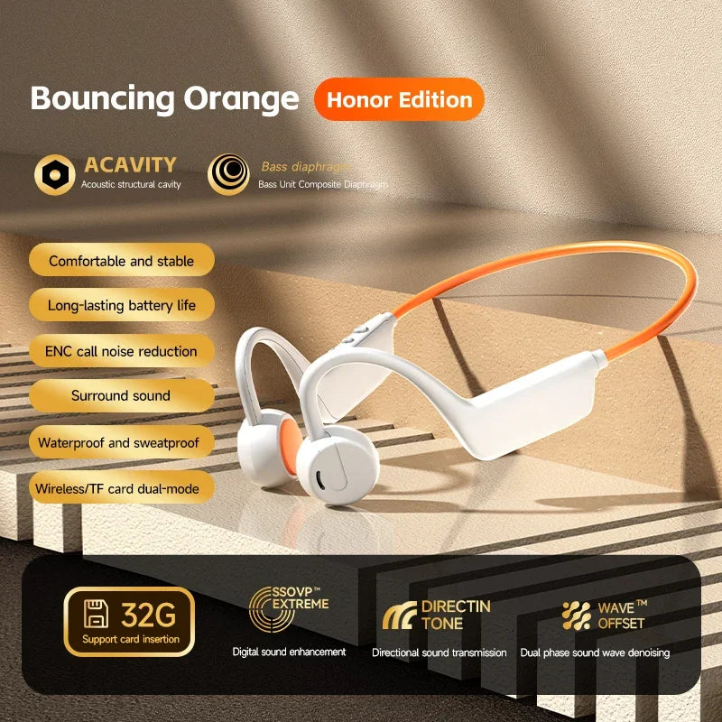 LZQLY Bone Conduction Headset Wireless Swimming Headphone IPX8 Bluetooth 5.3 With Microphone Waterproof Exercise Fitness 2026