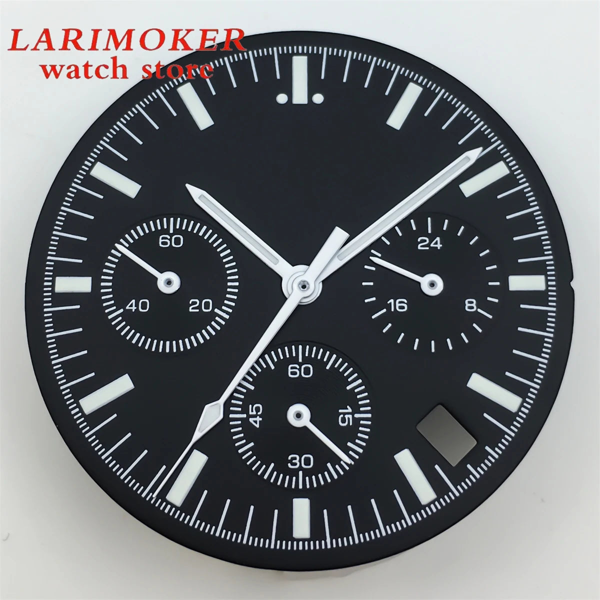 BLIGER 31.5mm 6-pin dial quartz movement Watch dial with VK63 Watch hands C3 green glow-in-the-dark with VK63 movement