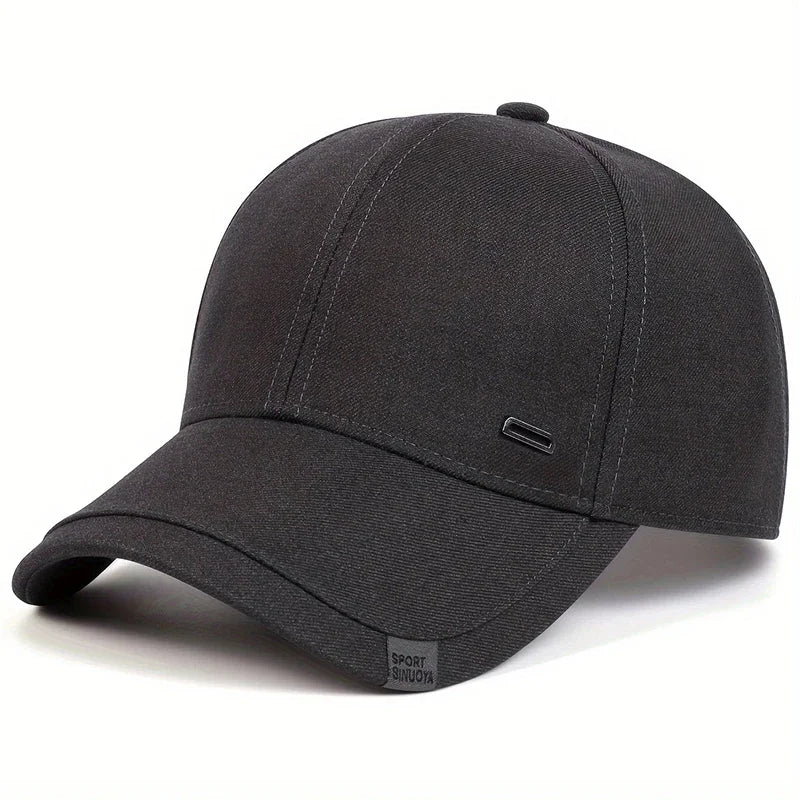Unisex Square Silver Buckle Label Baseball Caps Spring and Autumn Outdoor Adjustable Casual Hats Hip Hop Cap Sunscreen Hat