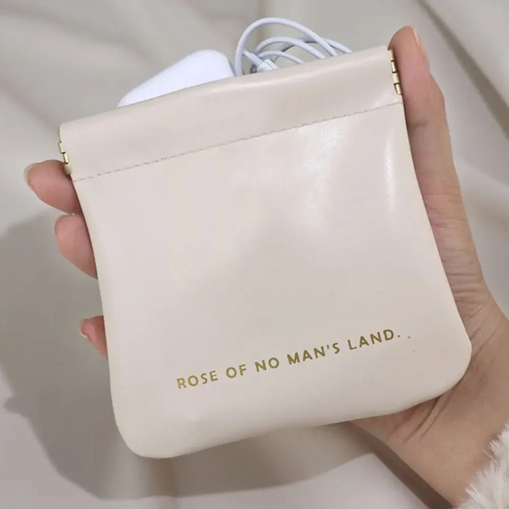 Fashion Simple Lipstick Makeup Bag Portable PU Cosmetic Organizer Pouch Travel Mini Storage Bag for Women Girls
