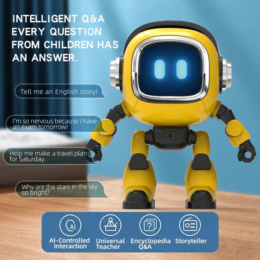 Ai Robot Smart Ai Voice Controlled Multifunctional Interactive Daily Life Assistant Educational Toy For Boys Kids