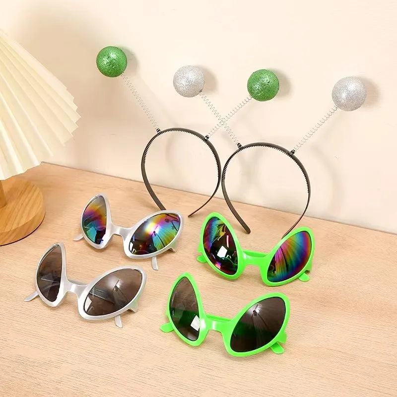 New Funny Alien Glasses for Men Women Kid Holiday Halloween Party Supplies Sunglasses Dance Alternative Shapes Sun Glasses