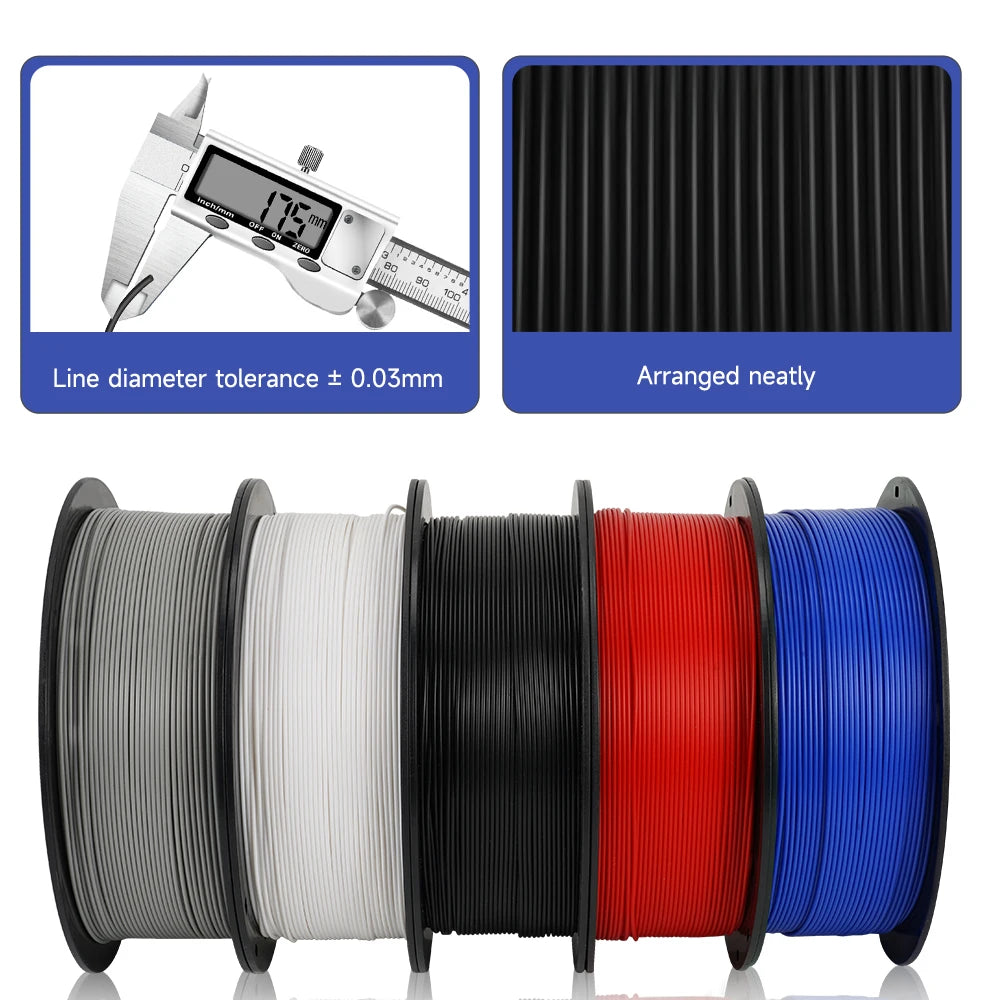 5kg/set PLA/PETG/TPU Filament 1.75MM 3d Printer Filament Materials 100% No Bubble Plastic Printing Materials for 3d Pen
