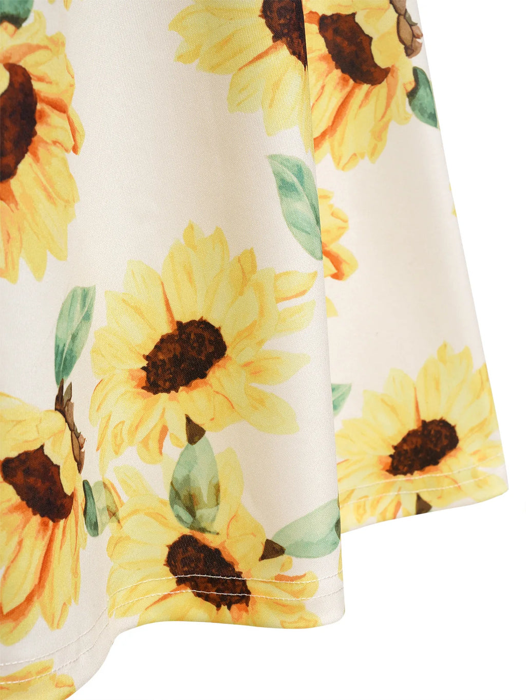 2024 Womens Dresses Sunflower Print Lace Up Ruffle Sleeve Neck Dress Off The Shoulder Summer Casual Dress