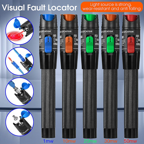 1/10/20/30/50mW Visual Fault Locator Fiber Optic Cable Tester Pen 2.5mm Interface(SC/FC/ST) FTTH Optical Fiber Tester Tool VFL