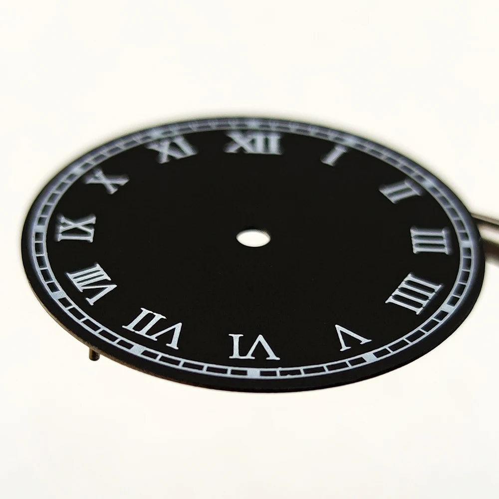 NH35 dial Matte Dial 28.5mm Dial Matte black/white for NH35 movement Black White Dial watch accessories