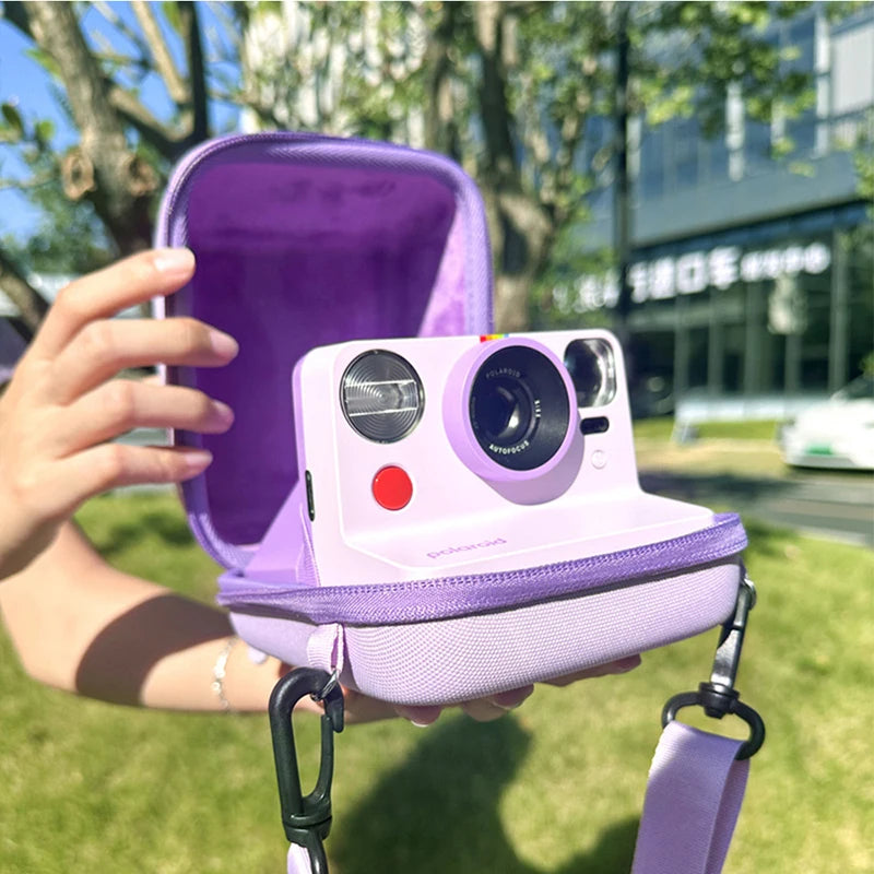 Universal Instant Camera Storage Bag EVA Hard Protective Cover Anti Scratch Anti-Drop for Polaroid GO/One Step 2/NOW+