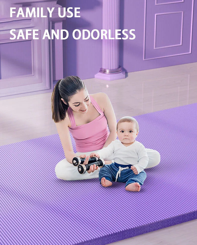 Yoga Mat with A Thickness of 20mm Anti Slip Pilates Fitness Mat Environmentally Friendly Tear Resistant WOMEN'S Yoga Mat