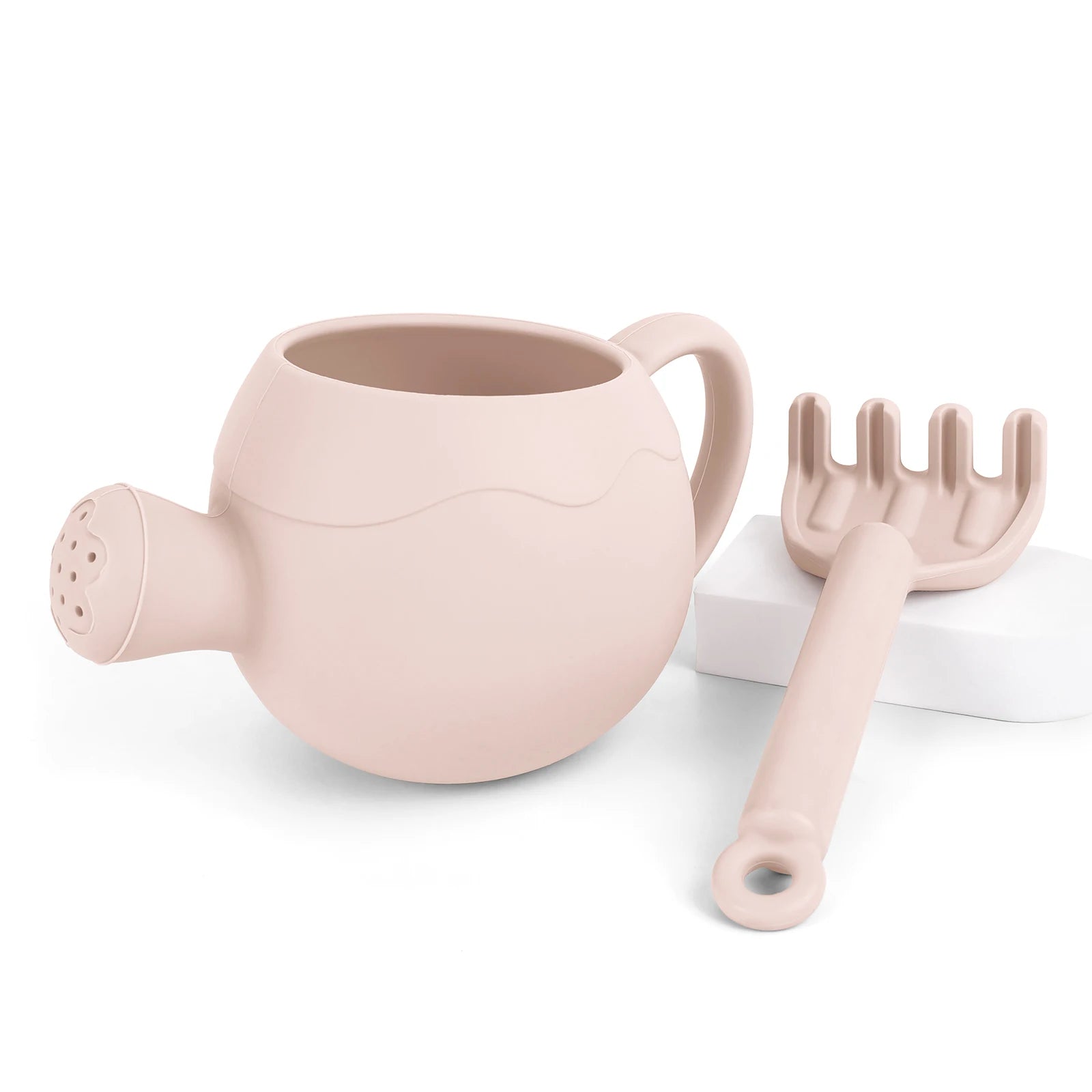 Summer Beach Toys Sand playing tools Soft Silicone Watering Pot Rake Set Play Sand Bucket Shovels Suitable for children outdoors