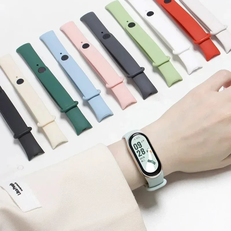 Official silicone Watch band For Xiaomi Mi band 10-NFC Strap Replacement miband10 Bracelet Sport smart mi band 9-8 Accessories