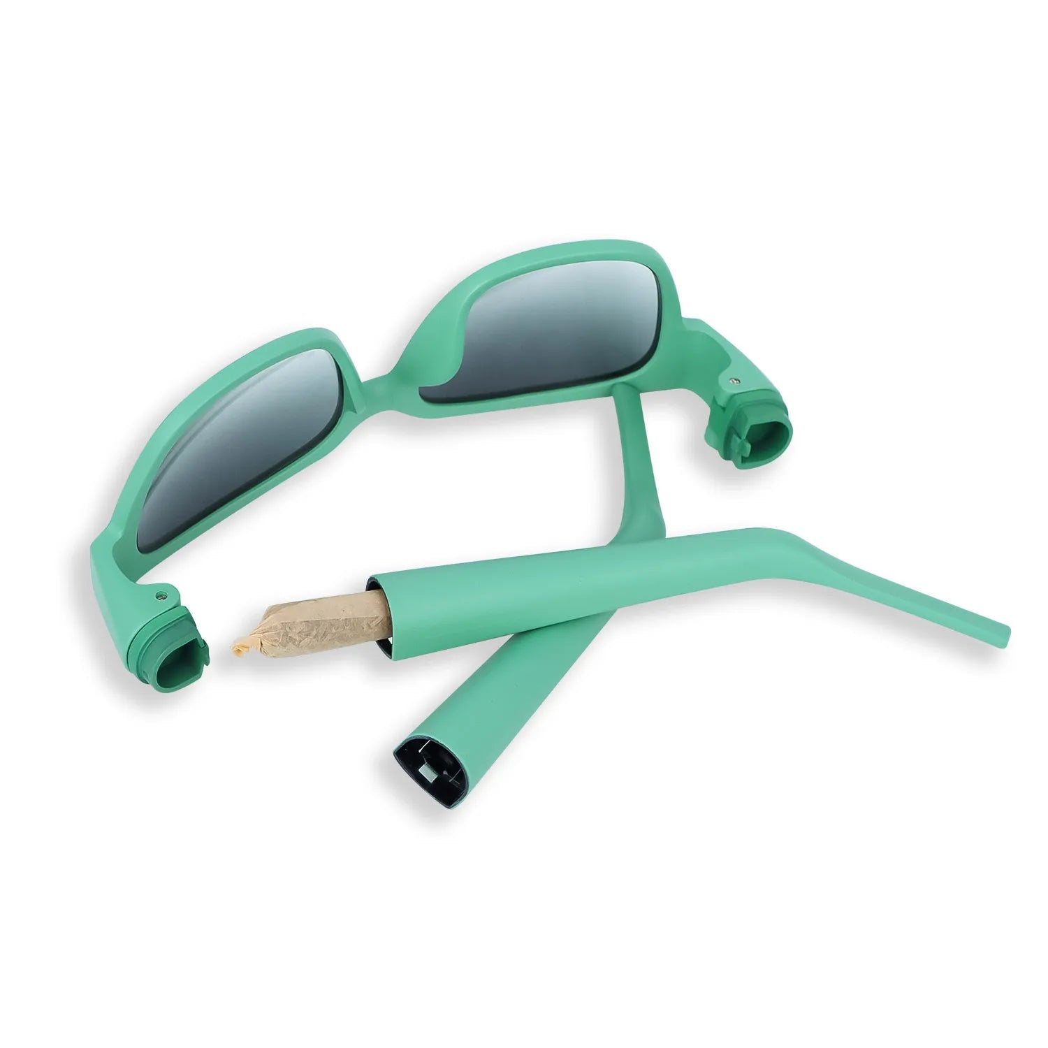 R&R New Design Glasses Holder Horn Tube Removable Sunglasses Hidden Tapered Roll Paper Storage Smoking Accessories Gadgets Men