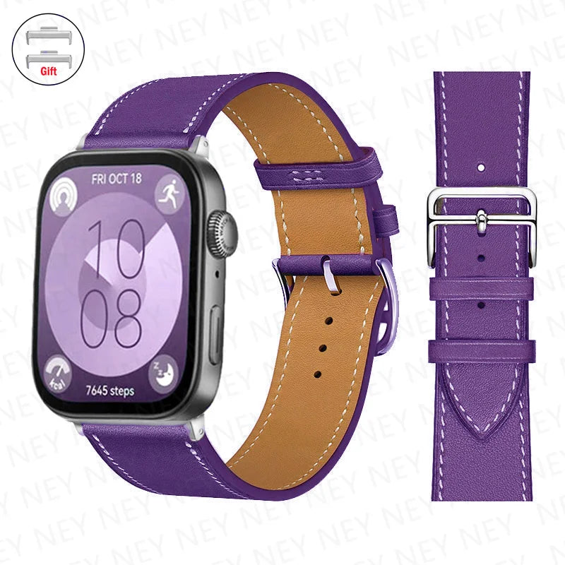 Leather Bracelet For Huawei Watch Fit 3 Strap Smart watch Replacement Sport Wristband retro Band Huawei Fit 2 fit3/2 Accessories