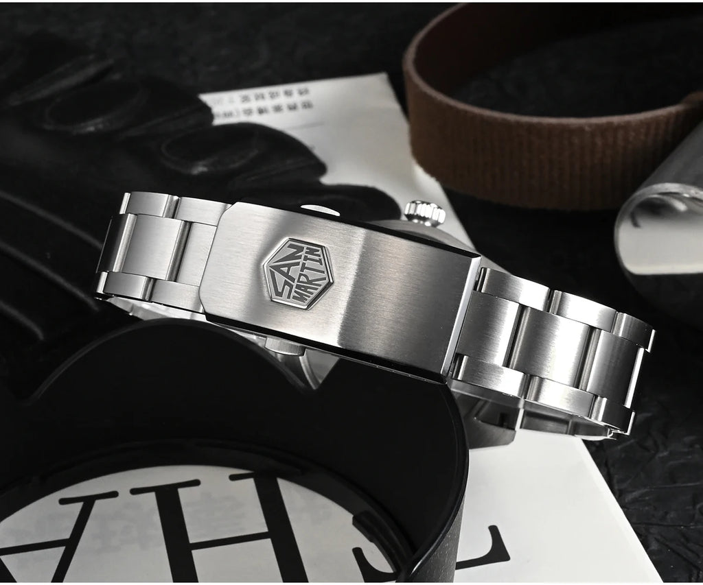 San Martin 40mm Vintage Diver Luxury Men Wristwatch Brand Classic BB58 PT5000 Automatic Mechanical Watches Sapphire 20Bar SN0008