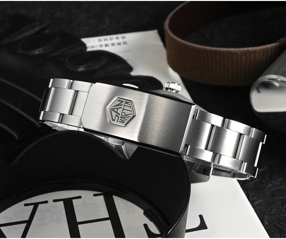 San Martin 40mm Vintage Diver Luxury Men Wristwatch Brand Classic BB58 PT5000 Automatic Mechanical Watches Sapphire 20Bar SN0008